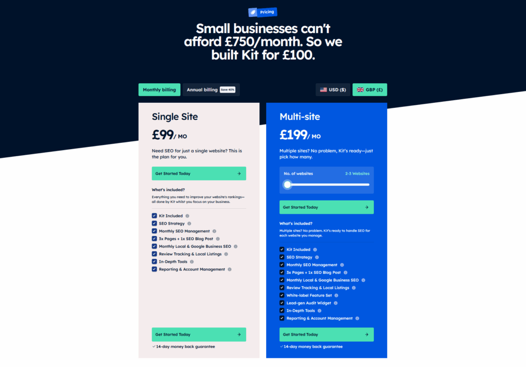 Hike SEO Pricing