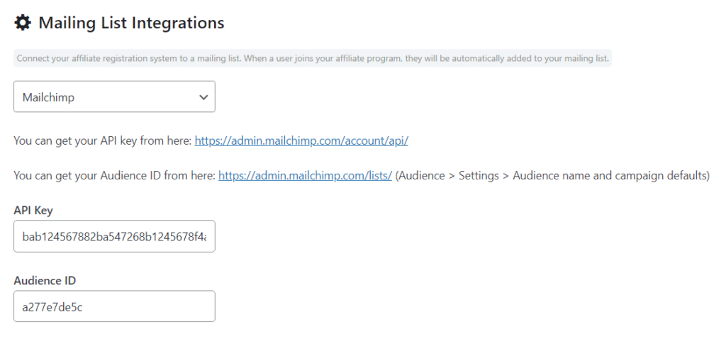 Mailing List Integrations